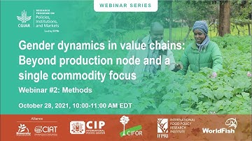 Methods for studying gender dynamics in value chains