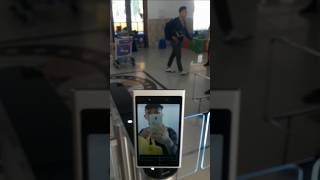 Pertama Kali Nyobain Face Recognition KAI👀😁 #facerecognition #keretaapi #railfanskedungjati #fyp