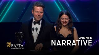The Immortality Team Collect The Award For Narrative | BAFTA Games Awards 2023