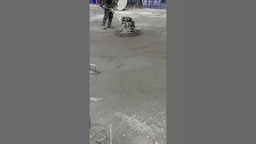 How to grid concrete surface by steel trowel machine? #construction #sitework #machine