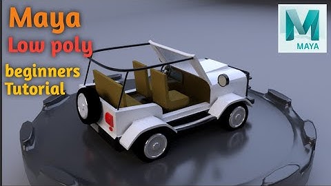 Maya Tutorial | low poly car modeling | using Autodesk Maya for beginners tutorial