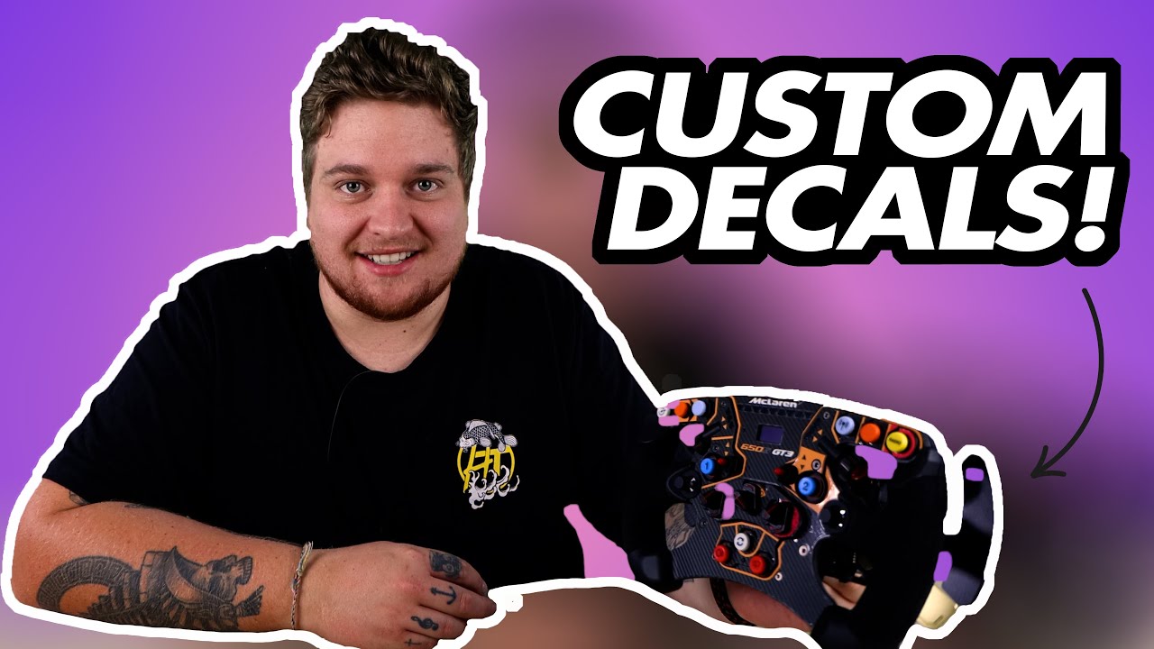 CUSTOM Wheel Decal For Fanatec Steering Wheels! Lovely Stickers Vinyl