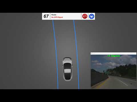 Python - Curved Lane Line Detection & Tracking, Collision Warning