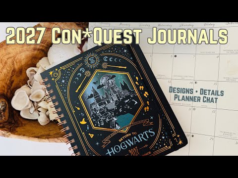 2027 Con*Quest Journals Collection | Features, New Designs & Planner Talk 🌙