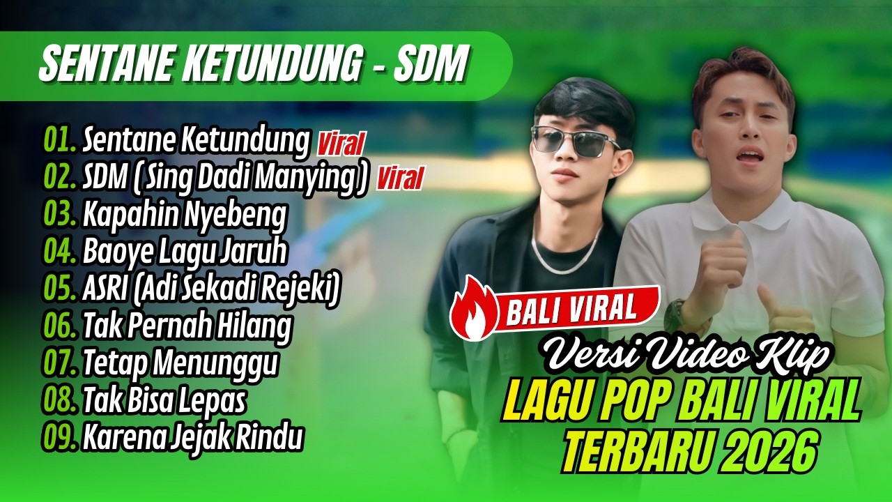 SENTANE KETUNDUNG - Tude | SDM ( Sing Dadi Manying ) - Jem Tatto & Dharme || LAGU BALI TERBARU 2026