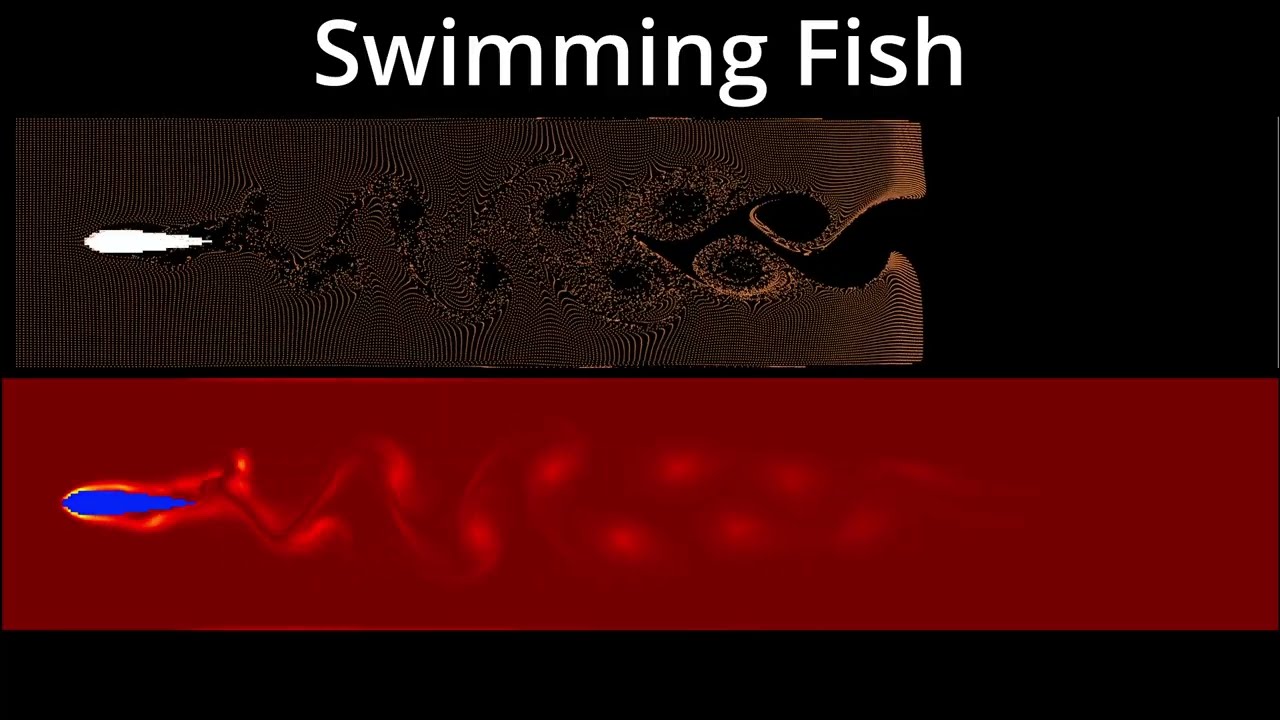 MATLAB CFD Wind Tunnel "Fish" Simulation