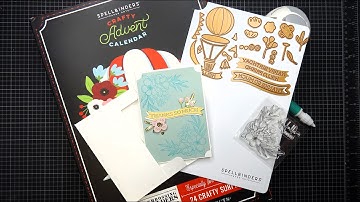 Spellbinders Crafty Advent Calendar 2024: Days 1 - 4 Card with Handmade Envelope Tutorial!