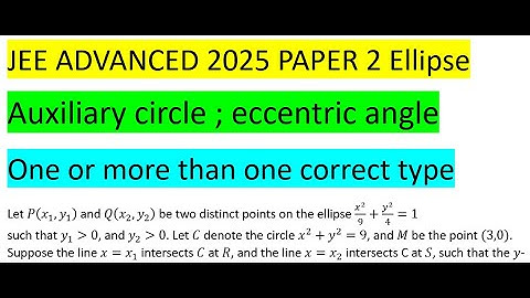 #jeeadvanced2025 #paper2 #solution #pyq #jeeadvanced Let P(x1,y1 ) and Q(x2,y2 ) be two distinct