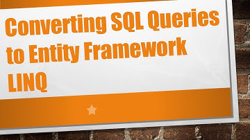 Converting SQL Queries to Entity Framework LINQ