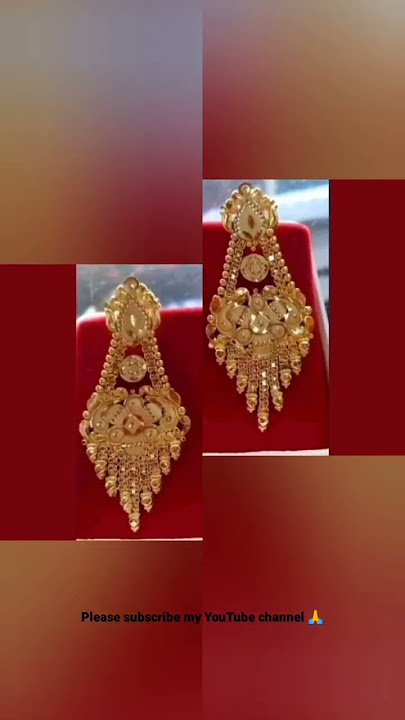 gold earring design collection 😍😍 #gold earrings design#shorts #2k22