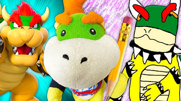 Bowser Jr Draws Nintendo Characters