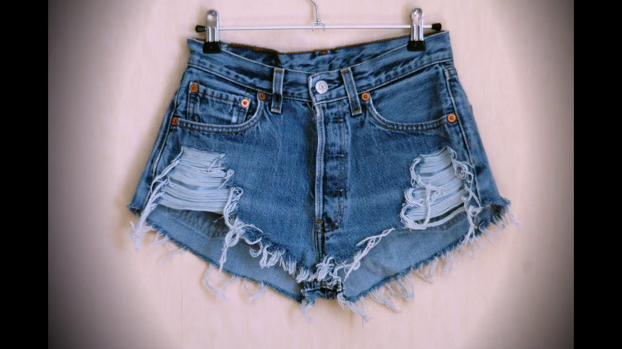 DIY: Как сделать модные рваные шорты / how to make ripped shorts