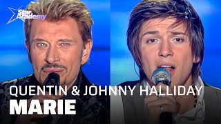 Johnny Hallyday et Quentin Mosimann chantent \