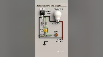 Automatic ON OFF Night Lamp Circuit Using LDR | 220V Light Sensor Switch #shorts #trending #viral