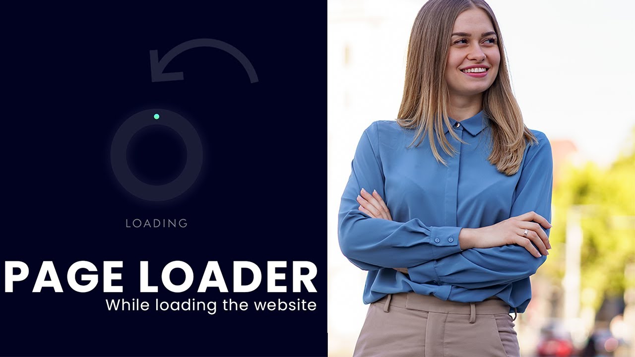 How to Make Creative Page Loader using HTML, CSS and JavaScript