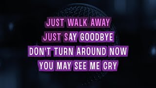 Just Walk Away (Karaoke) - Celine Dion chords