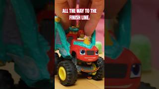 halloween monster machine race with blaze toys! 🚗💨 #shorts