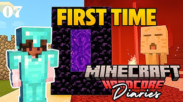 My First Trip to the Nether Nearly Ended Me | #minecraft  Hardcore Diaries; Ep. #7