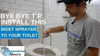 How To Install a Bidet Sprayer for Your Toilet with a T Valve