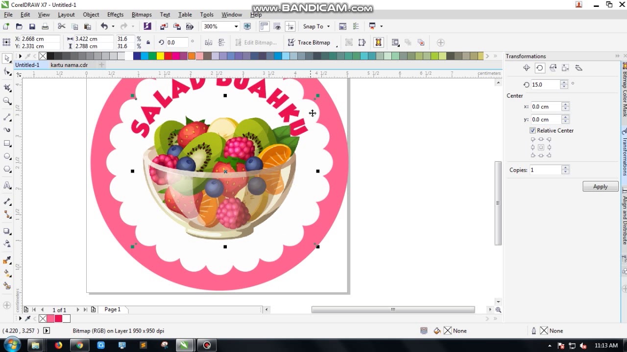 Tutorial Membuat Label Stiker Makanan Coreldraw Youtube