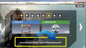 Call Of Duty Mobile Pick up teammates dog tags 5 times in br ranked matches | Cod Task
