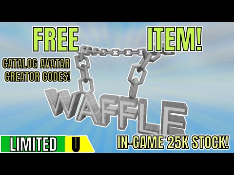 FREE IN-GAME LIMITED] HOW TO GET THE SILVER WAFFLE CHAIN IN CATALOG AVATAR  CREATOR