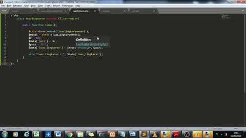 program berbasis Ci menggunakan controller dan model untuk menghitung luas lingkaran