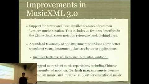 MusicXML and its use in CompMusic - Sertan Şentürk