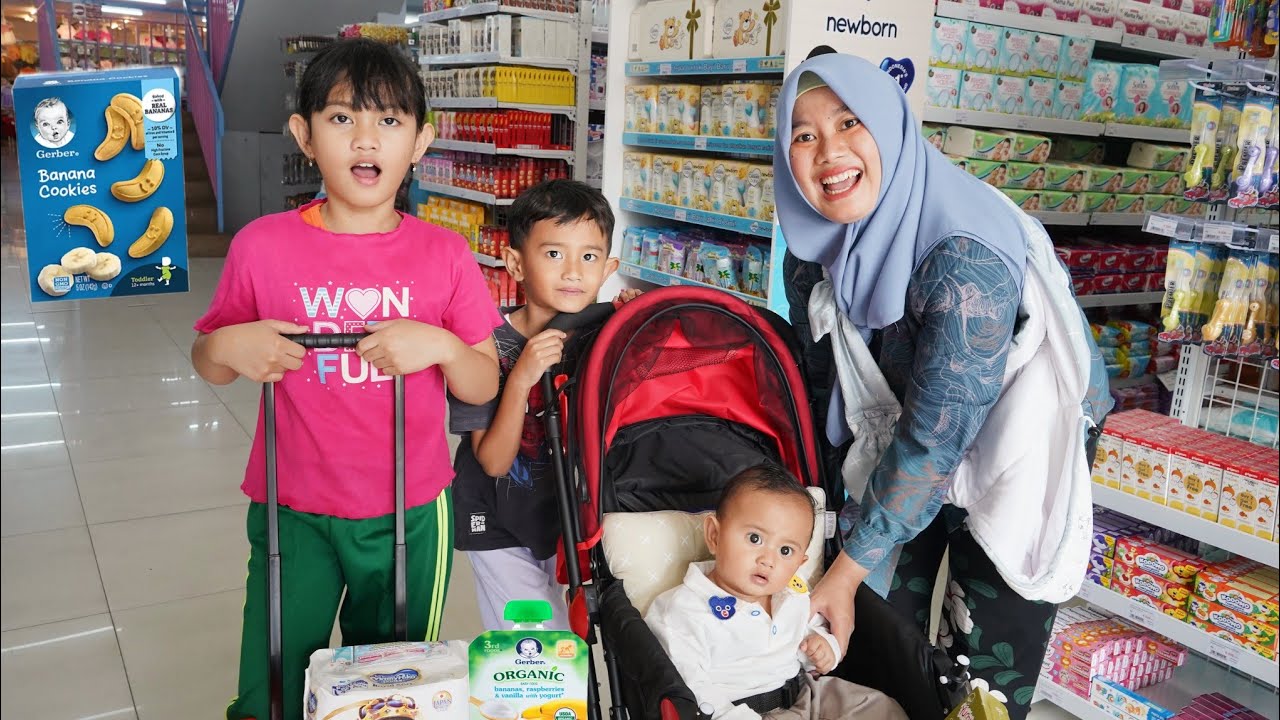 BELANJA BULANAN PERLENGKPAN BAYI AZAM 👶 | Ali Vlog