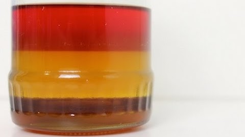 How to do a seven layer liquid stack science experiment