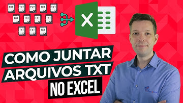Como juntar arquivos texto no Excel