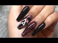 Scream Nails | Easy Halloween Nails | Acrylic Nails Tutorial