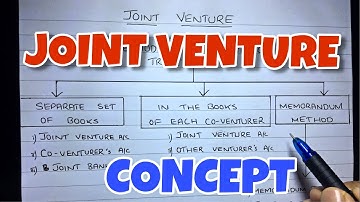 #1 Joint Venture - Concept - Financial Accounting -By Saheb Academy