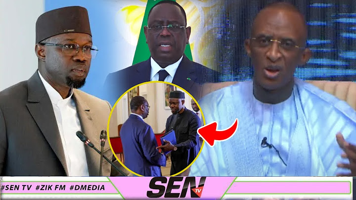Les Grandes Révélations du Ministre Abdoulaye Seydou Sow " Sonko Moma wakh Mok Macky Gnongi Waxtane"