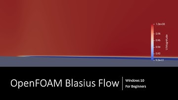 OpenFoam for Beginners Win10 17 - blockMeshDict for BL flow 6