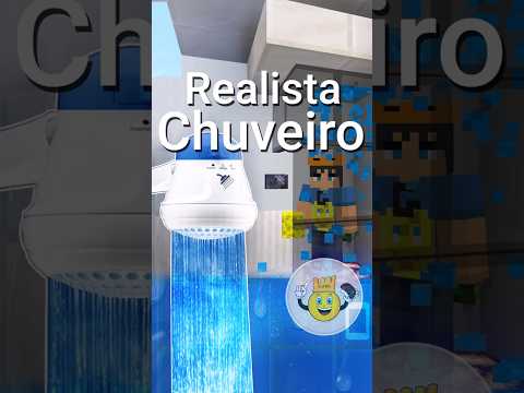 ⭐Chuveiro🚿 Super 2.0 Realista Minecraft 📱💻