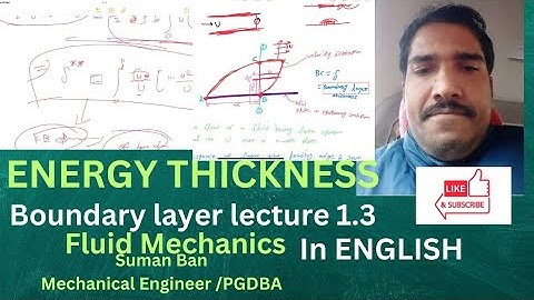 ENERGY THICKNESS/MECHANICAL Concept/Fluid mechanics