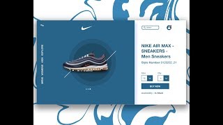 Nike Website Adobe XD - Speed Art