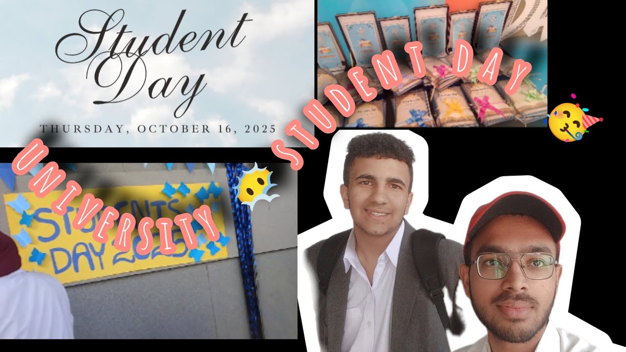 Hamri university ma hoa 😎 student day ka celebrate 🥳🥂 