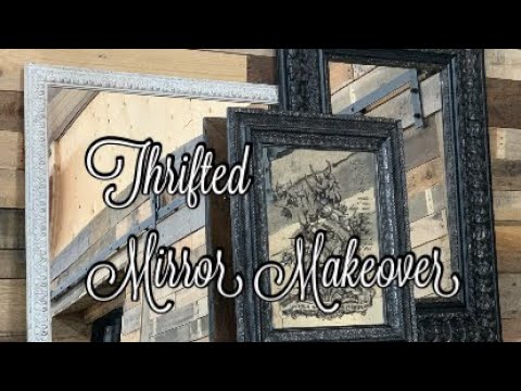 Upcycled Mirror Makeover, How To Paint A Mirror - Dainty Dress Diaries