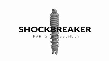 Assembly Animation (Inventor) : Shock breaker (Parts & Assembly)