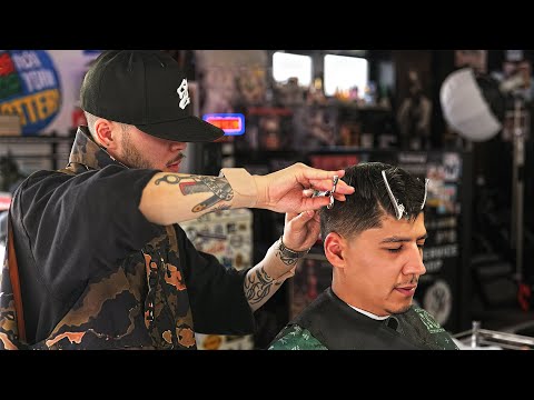 💈(ASMR) Perfect Fade Haircut at Japanese Barbershop Themed After American Hip-Hop Culture