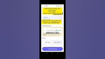 Interlink Network Refer code//new update // How to apply referral code in// #interlink