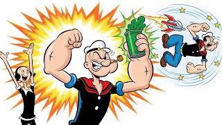 Popeye Eats Spinach & DESTROYS Bluto! Epic Surprise Fight (Vintage Popeye Cartoon)