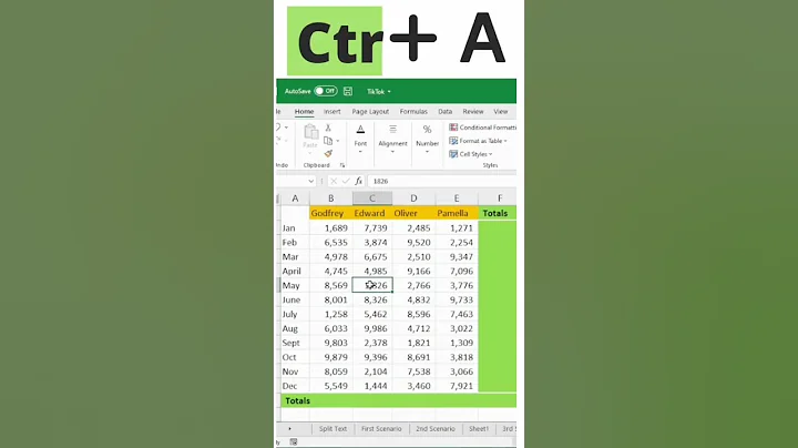 How to Auto sum rows or columns in excel without using any formula