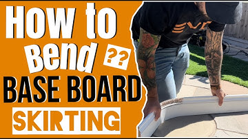 HOW TO BEND SKIRTINGS / BASE BOARDS TO FIT CURVED WALLS - USING KERF CUT #carpentry #howto #diy #mdf