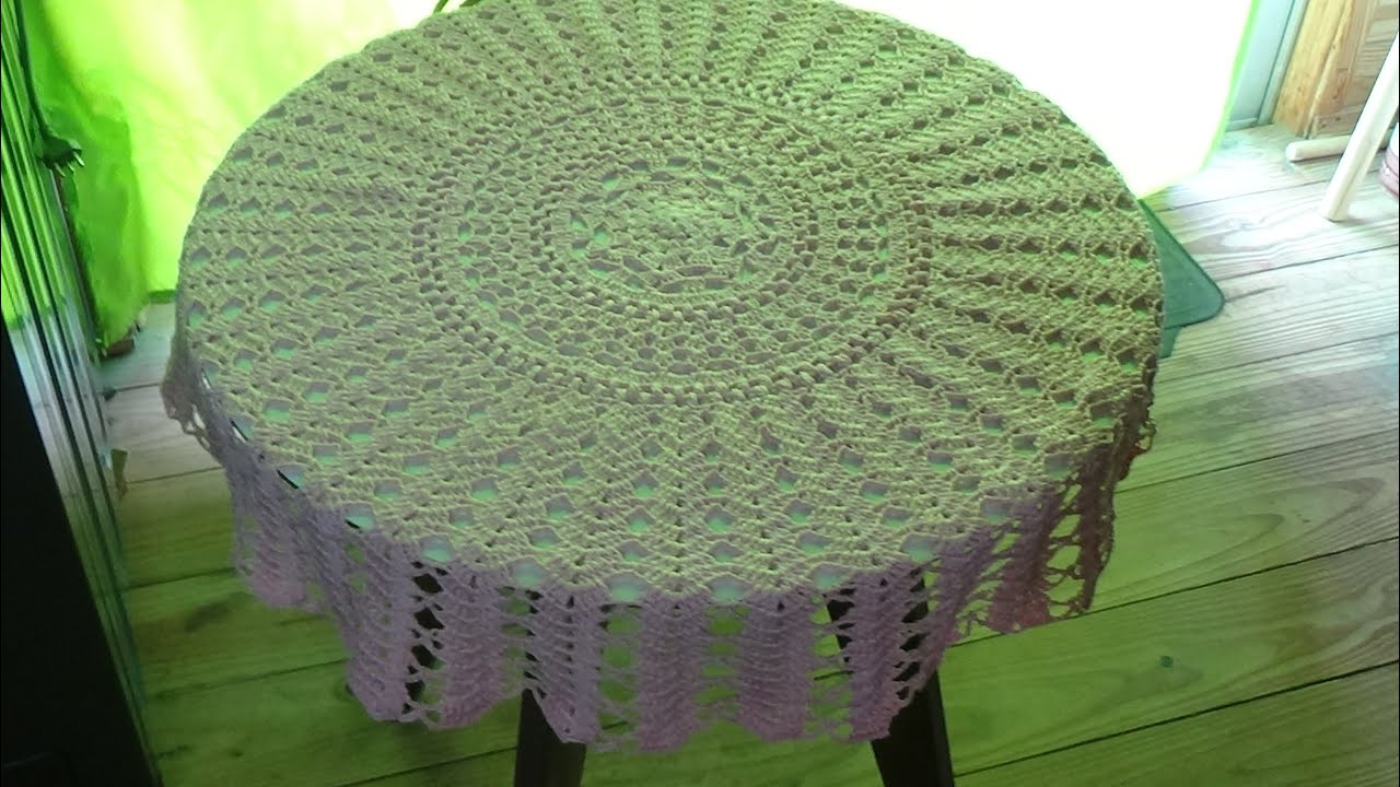 Mantel en crochet #RedondoParaTejerEnCualquierTamaño