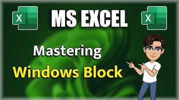 Windows block in ms excel | What is synchronous scrolling in excel | View side by side in excel 2021