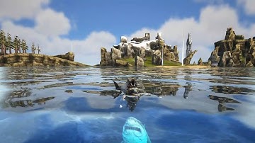 Into the Ocean! Megalodon and Icthy! E27 Ark Survival Evolved the Center XBOX One