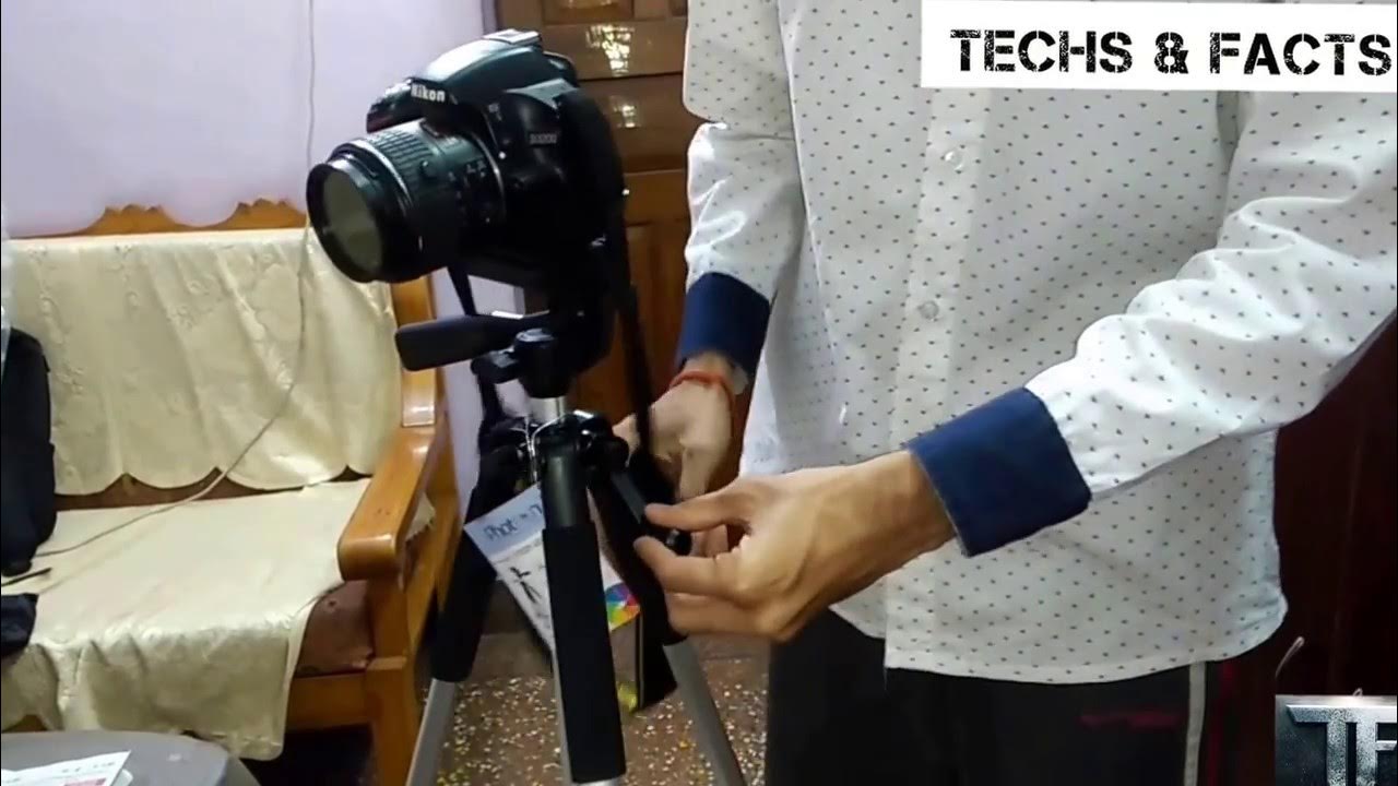 How to fix a camera into a tripod How to attach dslr in a tripod